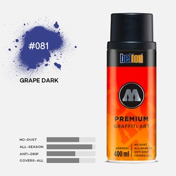 [MOLOTOW 327040] MOLOTOW Premium Spray Paint 400ml 081 Grape Dark