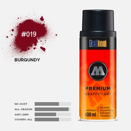 [MOLOTOW 327086] MOLOTOW Premium Spray Paint 400ml 019 Burgundy