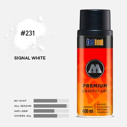 [MOLOTOW 327160] MOLOTOW Premium Spray Paint 400ml 231 Signal White