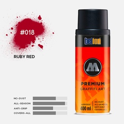 [MOLOTOW 327166] MOLOTOW Premium Spray Paint 400ml 018 Ruby Red