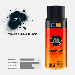 [MOLOTOW 327180] MOLOTOW Premium Spray Paint 400ml 214 Toast Signal Black