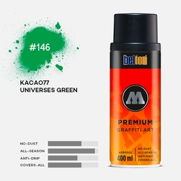 [MOLOTOW 327221] MOLOTOW Premium Spray Paint 400ml 146 Kacao77 Universes Green