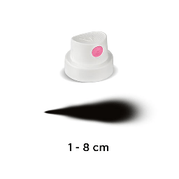 [MOLOTOW 9005-100] MOLOTOW Spray Paint Cap Super Fat (White & Pink)