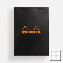 [RHODIA 142009] RHODIA Basics Notepad Graph 80gsm 11cm x 17cm x 80 Black