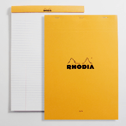 [RHODIA 18600] RHODIA Basics Lined Notepad 80gsm A4 x 80 Orange