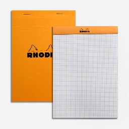 [RHODIA 16200] RHODIA Basics Graph Notepad 80gsm A5 x 80 Orange
