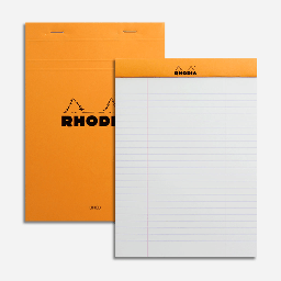[RHODIA 16600] RHODIA Basics Lined Notepad 80gsm A5 x 80 Orange