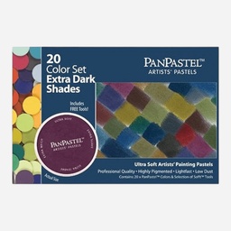 [PANPASTEL 8030207-0] PANPASTEL Artist Pastel Extra Dark Shades Set x 20