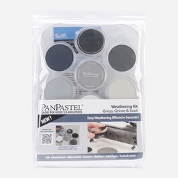 [PANPASTEL 8030702-0] PANPASTEL Artist Pastel Greys, Grime & Soot Weathering Set x 7