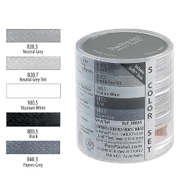 [PANPASTEL 8030054-0] PANPASTEL Artist Pastel Greys Set x 5