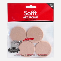 [PANPASTEL 8061042-T] PANPASTEL Sofft Round Art Sponge x 4