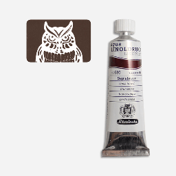 [SCHMINCKE 19630009] SCHMINCKE Aqua Linoprint Ink 35ml Sepia Brown