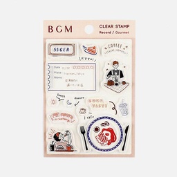 [BGM BT-CSK007] BGM Clear Stamp Record / Gourmet