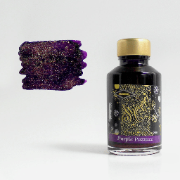[DIAMINE 700987830941] DIAMINE Shimmering Fountain Pen Ink 50ml Purple Pazzazz