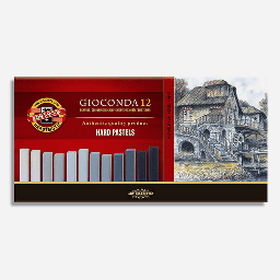 [KOH-I-NOOR 8122012002GY] KOH-I-NOOR Gioconda Hard Pastel Grey Tones Set x 12