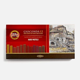 [KOH-I-NOOR 8122012002BR] KOH-I-NOOR Gioconda Hard Pastel Brown Tones Set x 12