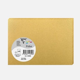 [CLAIREFONTAINE 111390] CLAIREFONTAINE Pollen Card 210gsm A6 Iridescent Gold x 25