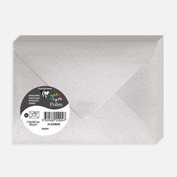 [CLAIREFONTAINE 55004] CLAIREFONTAINE Pollen Silver Glitter Envelope 120gsm C6 x 20