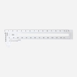[MIDORI 42260006] MIDORI CL Slide Ruler 12cm Clear