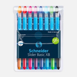 [SCHNEIDER 151298] SCHNEIDER Slider Basic Ball Pen XB Set x 8