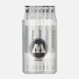 [MOLOTOW 729312] MOLOTOW Aqua Twin Marker Grey Set x 12