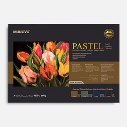 [MUNGYO MPPP-A4D] MUNGYO Pastel Paper Pad 160gsm A4 Dark Colors x 30