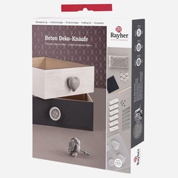 [RAYHER 34197000] RAYHER Introduction To Cement Decoration Knobs Crafting Kit