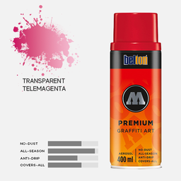 [MOLOTOW 327305] MOLOTOW Premium Spray Paint 400ml 240 Transparent Telemagenta