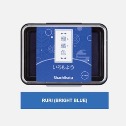 [SHACHIHATA HAC-1-B] SHACHIHATA Iromoyou Ink Pad Ruri (Bright Blue)