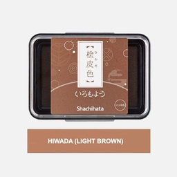 [SHACHIHATA HAC-1-LBR] SHACHIHATA Iromoyou Ink Pad Hiwada (Light Brown)