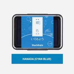 [SHACHIHATA HAC-1-CB] SHACHIHATA Iromoyou Ink Pad Hanada (Cyan Blue)