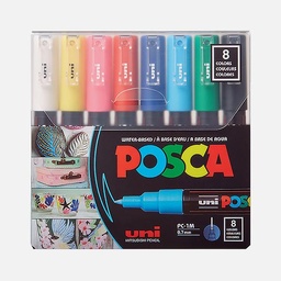 [UNI PC-1M-8C] UNI Posca Acrylic Marker Extra Fine Tip Set x 8