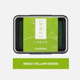 [SHACHIHATA HAC-1-YG] SHACHIHATA Iromoyou Ink Pad Moegi (Yellow Green)