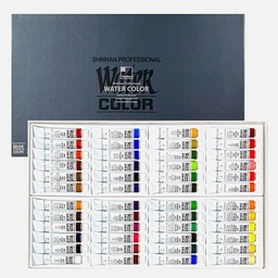 [SHINHAN 1225070-0048] SHINHAN Professional Watercolor 7.5ml Set x 48