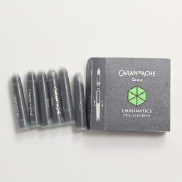 [CARAN D'ACHE 8021.221] CARAN D'ACHE Chromatics Ink Cartridge x 6 Delicate Green