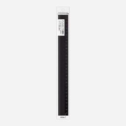 [MIDORI 42279006] MIDORI Aluminium Ruler Anti-Slip 30cm Black