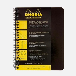 [RHODIA 193439C] RHODIA Classic Spiral Book 80gsm Dot A5+ x 90 Black