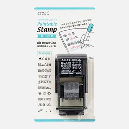 [MIDORI 35418006] MIDORI Paintable Rotating Stamp New Daily Life