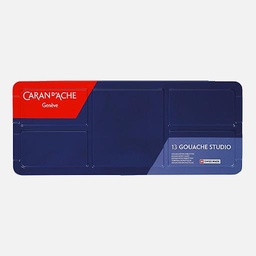 [CARAN D'ACHE 1000.413] CARAN D'ACHE Studio Gouache Pan Set x 13