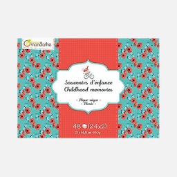 [AVENUE MANDARINE CC035] AVENUE MANDARINE Childhood Memories Pattern Paper 160gsm A5 x 18
