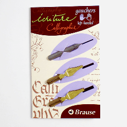 [BRAUSE 16506B] BRAUSE Plume Metal Nib Left Hand Set x 3