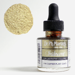 [DR. PH. MARTIN’S 400070-11R] DR. PH. MARTIN’S Iridescent Calligraphy Ink 30ml Copperplate Gold