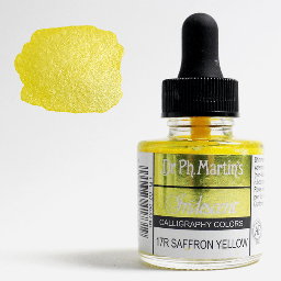 [DR. PH. MARTIN’S 400070-17R] DR. PH. MARTIN’S Iridescent Calligraphy Ink 30ml Saffron Yellow