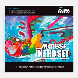 [DERIVAN 1PMF5IN] DERIVAN Matisse Flow Acrylic 75ml Intro Set x 5