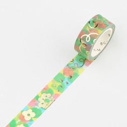 [BGM BM-LGCA050] BGM Washi Tape 15mm Flower in The Field
