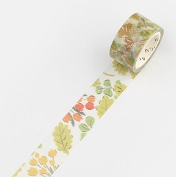[BGM BM-LGCD012] BGM Washi Tape 20mm Green Leaves