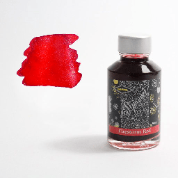 [DIAMINE 700987830996] DIAMINE Shimmering Fountain Pen Ink 50ml Firestorm Red