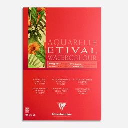 [CLAIREFONTAINE 96393] CLAIREFONTAINE Etival Watercolor Paper Pad 300gsm Classic Grain A3 x 10