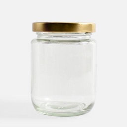 [OVJ 8888888836263] OVJ Glass Bottle With Gold Aluminium Cap 250ml