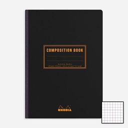 [RHODIA 119209C] RHODIA Composition Grid Notebook 80gsm A5 x 80 Black